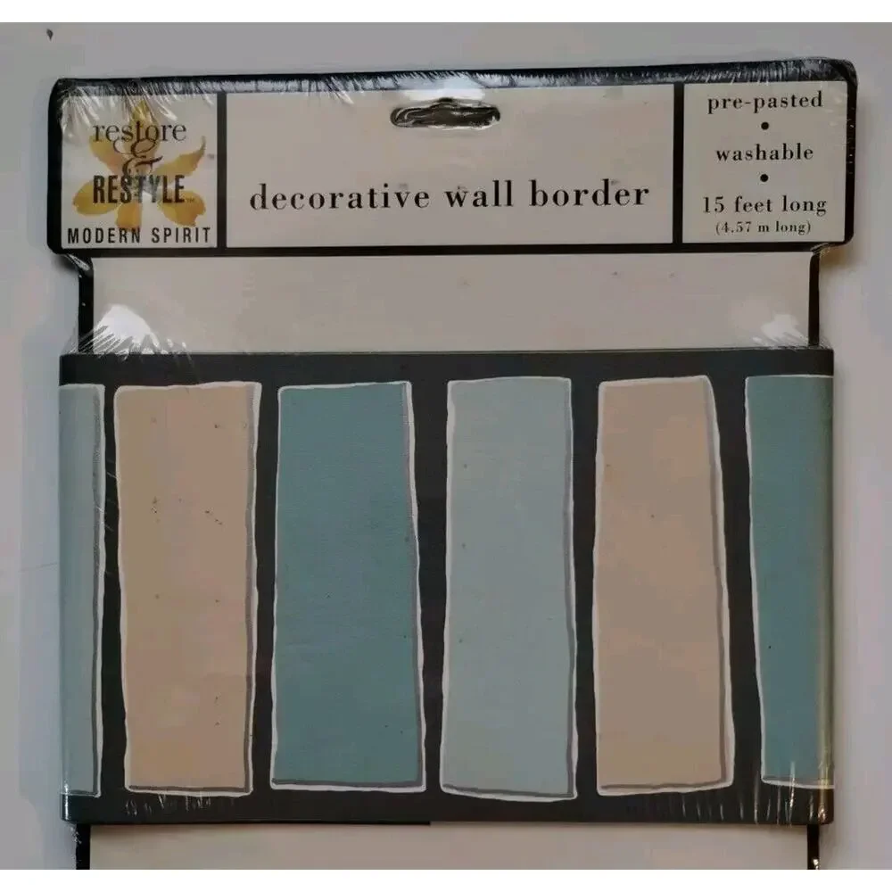 Zenith Decorative Wall Border - Pre-pasted Pastels - 5 yds